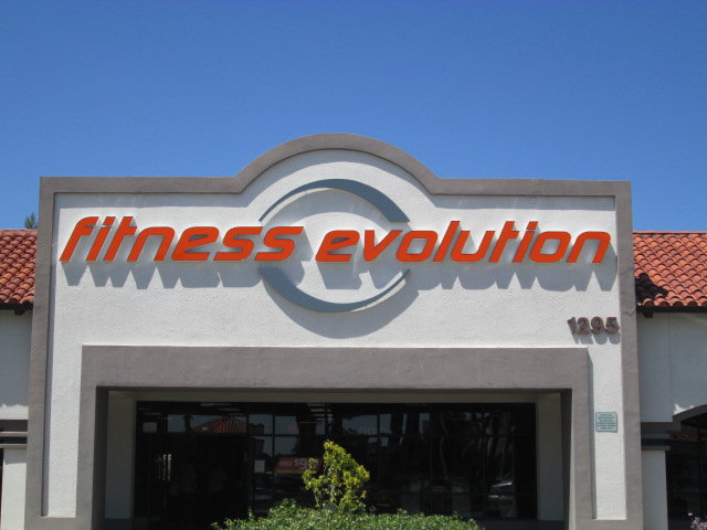 Pan Channel Letters - Fitness Evolution
