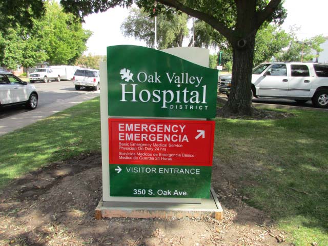 Monument Sign -Oak Valley Hospital