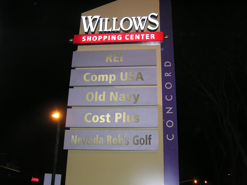 Pylon Sign - Willows