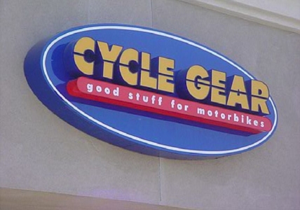 Pan Channel Letters - Cycle Gear