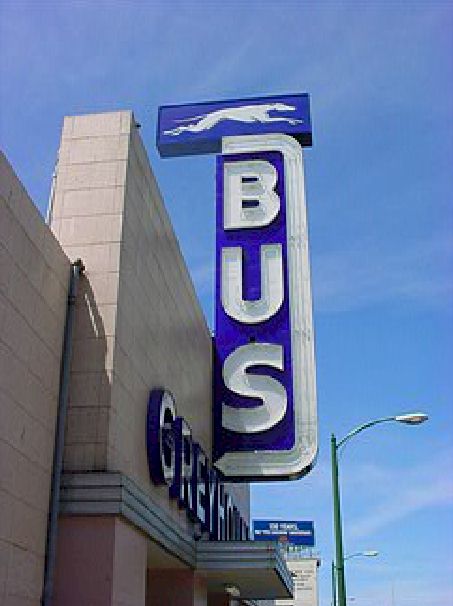 Custom Signs - Greyhound Bus