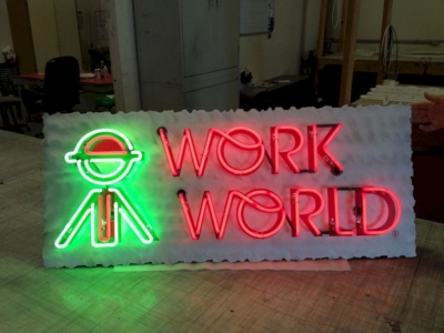 Open Face Neon - Work World